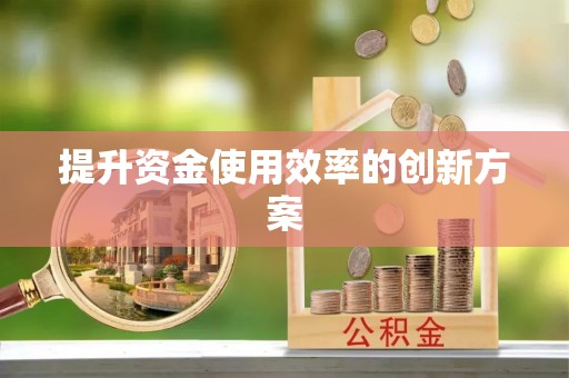 三民提升资金使用效率的创新方案