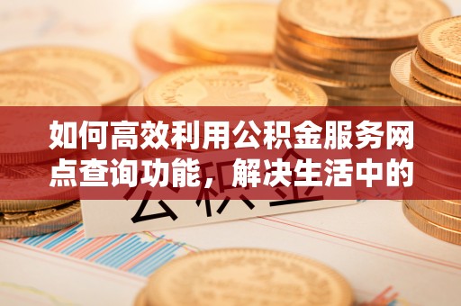 三民如何高效利用公积金服务网点查询功能，解决生活中的资金难题