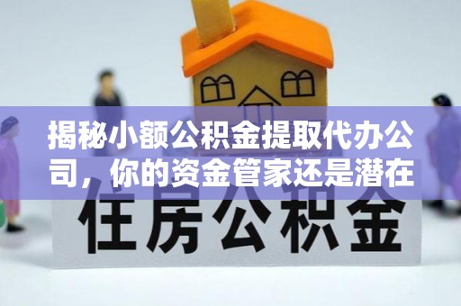 三民揭秘小额公积金提取代办公司，你的资金管家还是潜在风险？